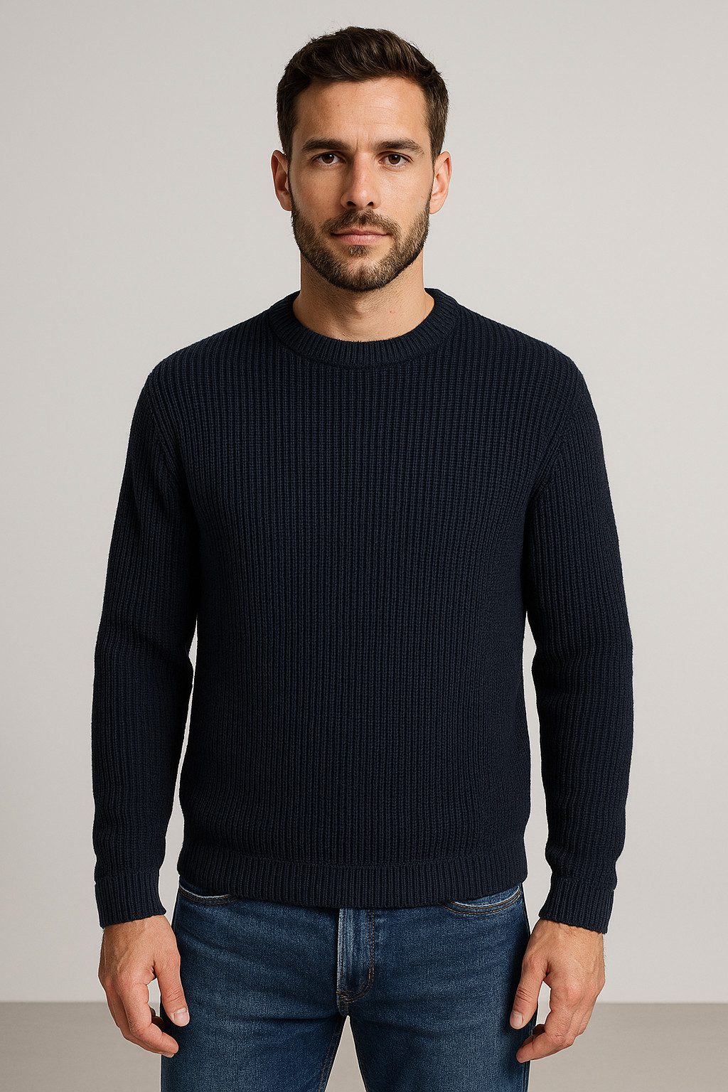 Jack & Jones Rundhalspullover JJKAITO KNIT CREW NECK BF günstig online kaufen
