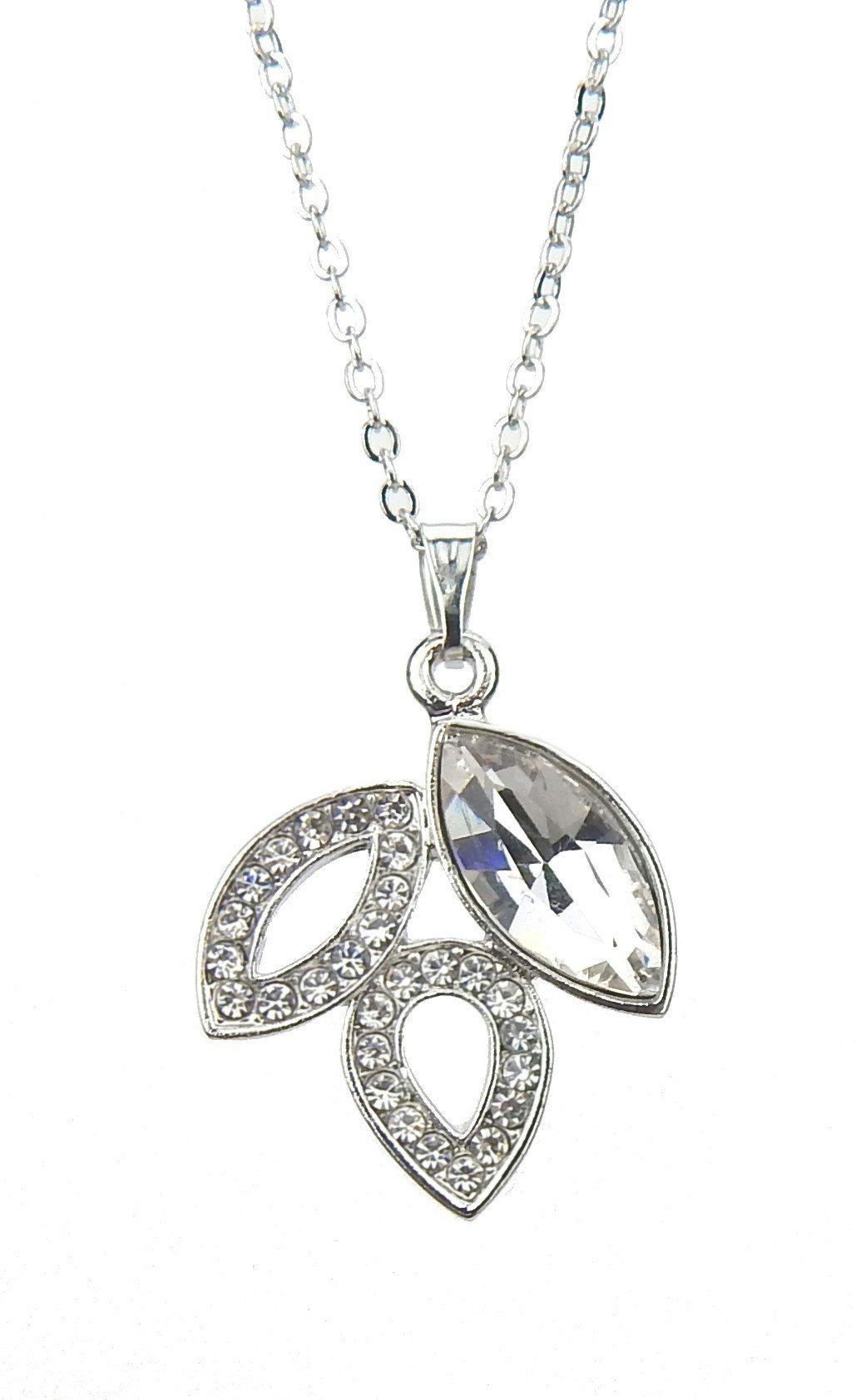 Ella Jonte Kette mit Anhänger, gold oder silber kurze Kette mit Strass Anhä günstig online kaufen