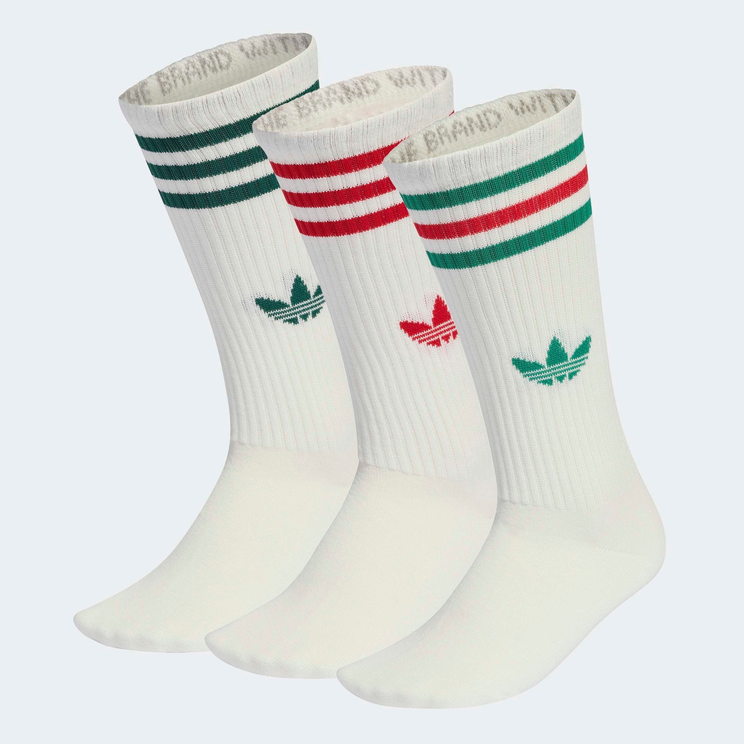 adidas Originals Sportsocken 3S HIGH CR S 3P für verschiedene Aktivitäten, wadenlange Passform