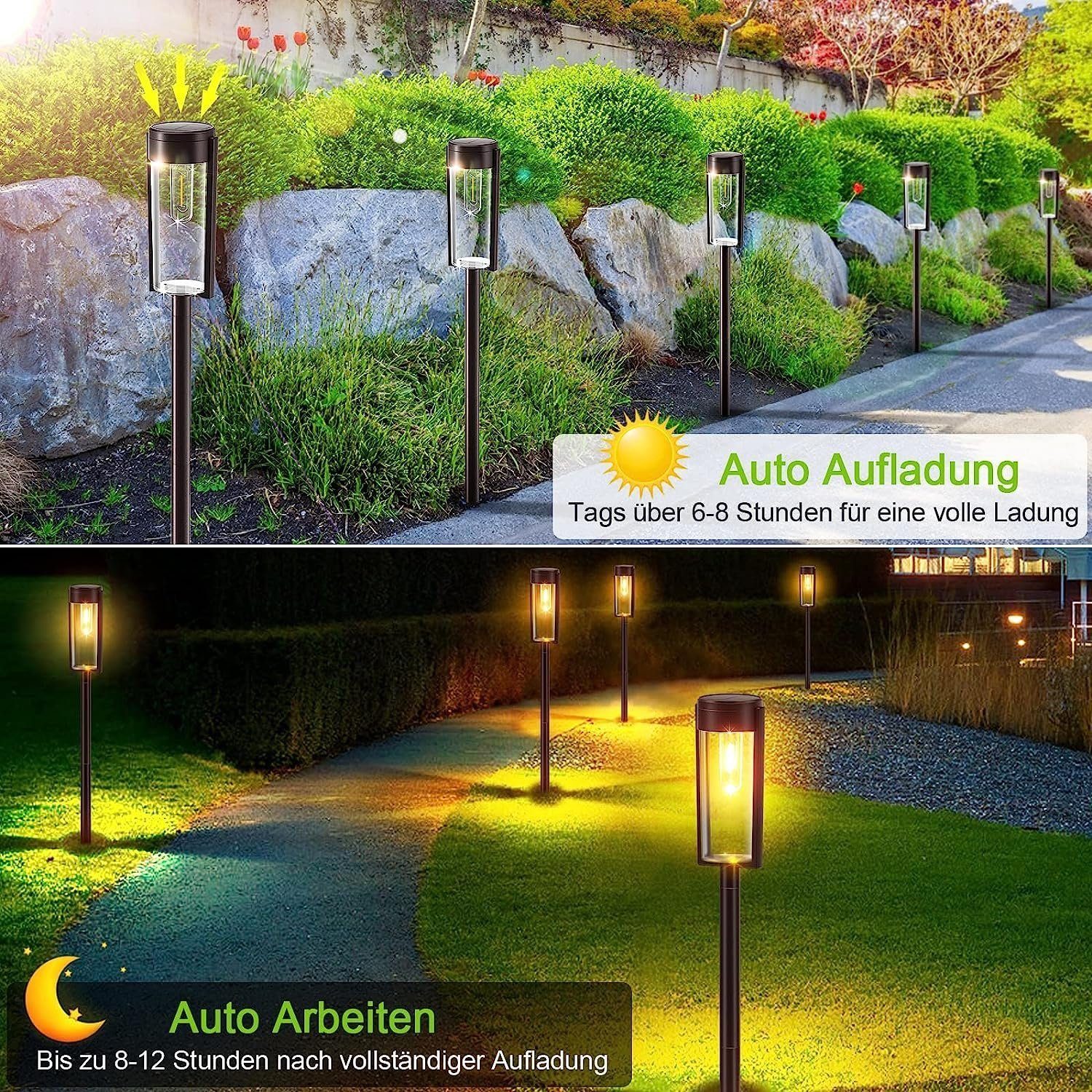 DOPWii Gartenleuchte Solarlampen für Außen Garten,800mAh, günstig online kaufen