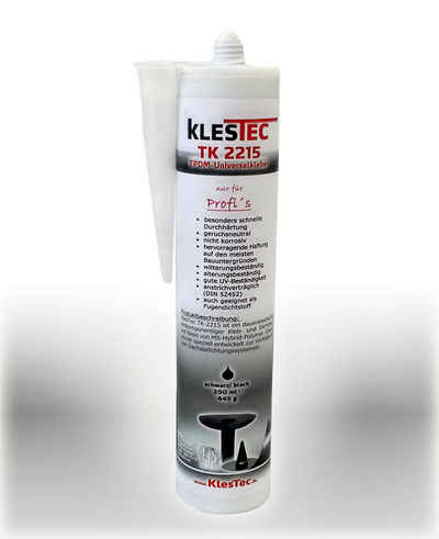 KlesTec Klebstoff TK-2215 EPDM-Universalkleber, (1-tlg), Kleb-Dichtstoff für EPDM-Dachfolien, Anschluss, Dach-Abdichtung