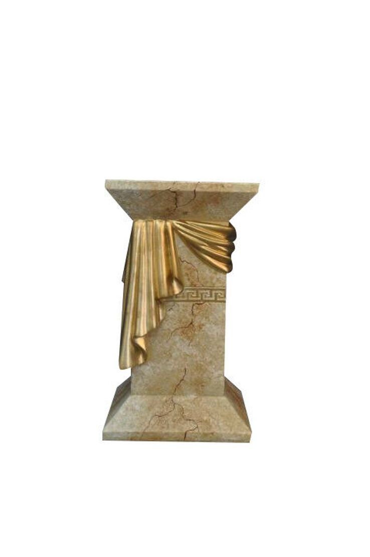 JVmoebel 1034 Säulen Medusa Römische Figur Skulptur Sofort Säule Skulptur Marmor