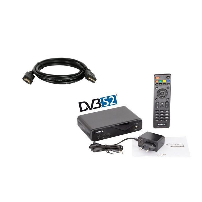 Humax HD Fox Bundle SAT-Receiver (HDMI SCART HDMI Kabel 1 5m)