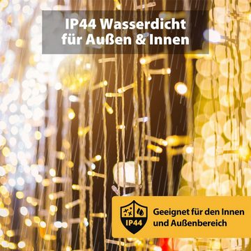 Salcar LED-Lichterkette 3m/6m LED Lichtvorhang Weihnachten Lichterkette 8 Beleuchtungsmodi