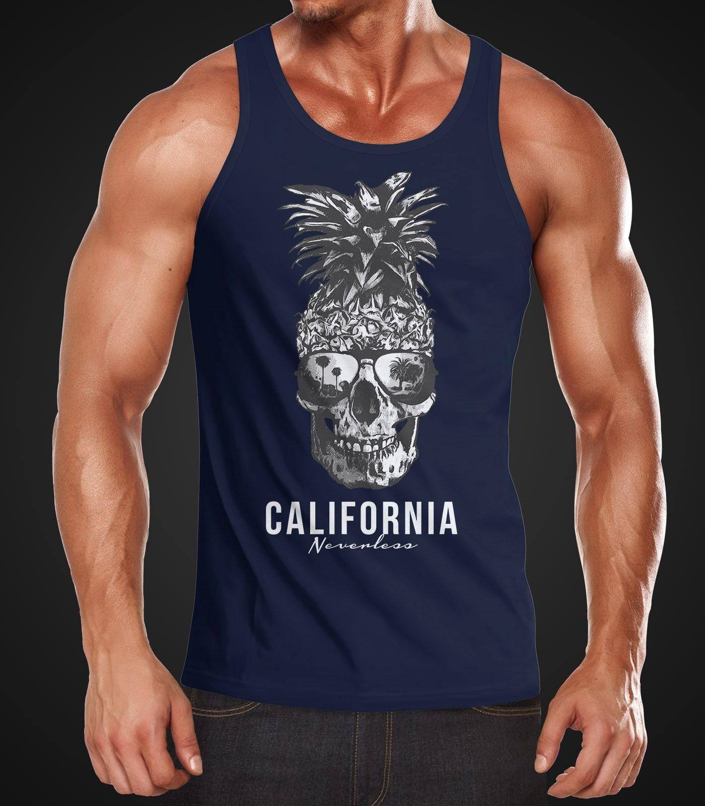 Neverless Tanktop Cooles Herren Tank-Top Pineapple günstig online kaufen