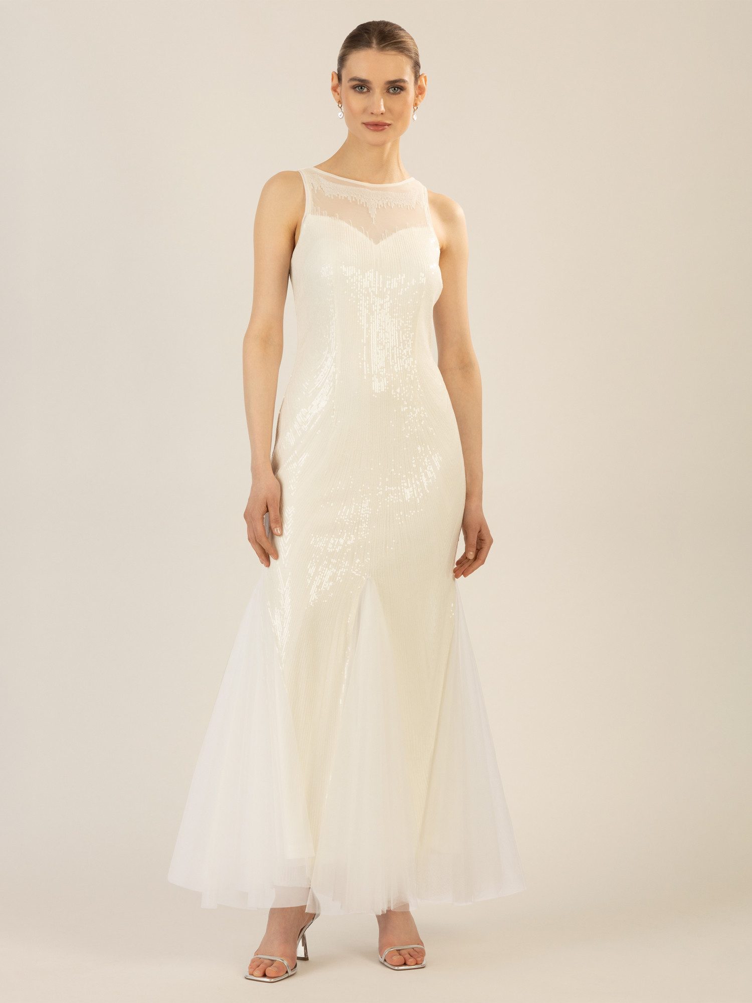 Apart Abendkleid mit allover Paillenstickerei günstig online kaufen