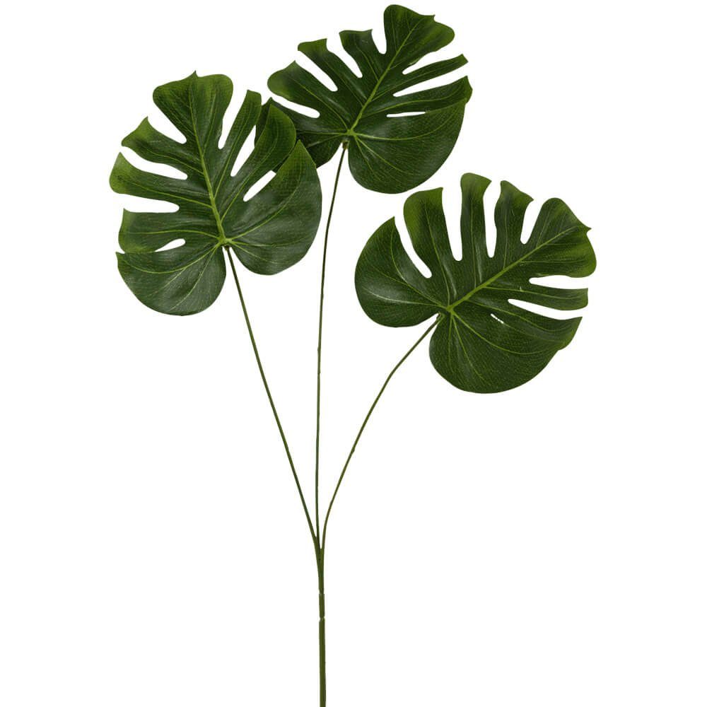 Kunstblume Monstera Splitphiloblatt Blatt Dekoblatt 1 Stk 71 cm grün Monste günstig online kaufen