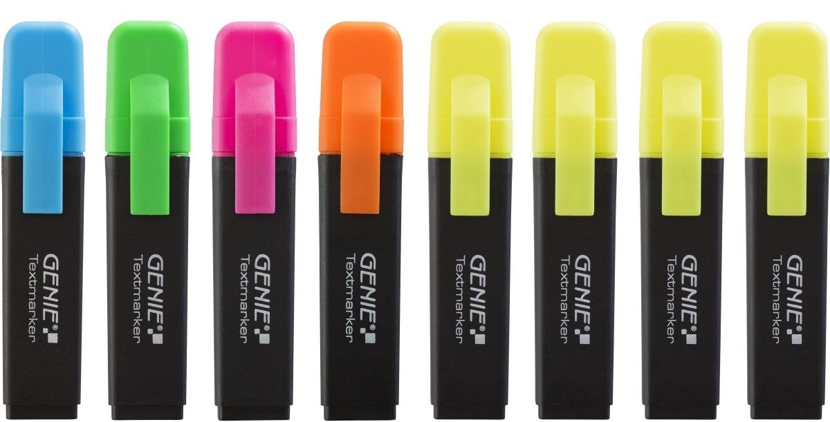 Marker Textmarker 5-Farben VE=8 Stück