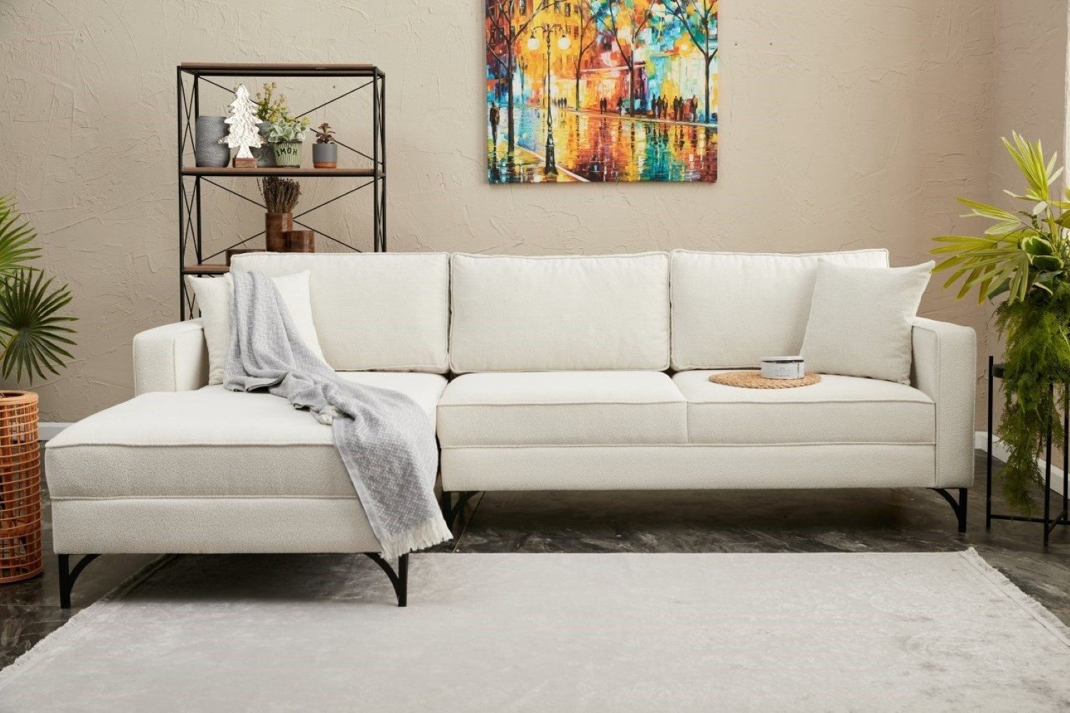 Myhomelando Ecksofa Berlin, mit losen Rückenkissen
