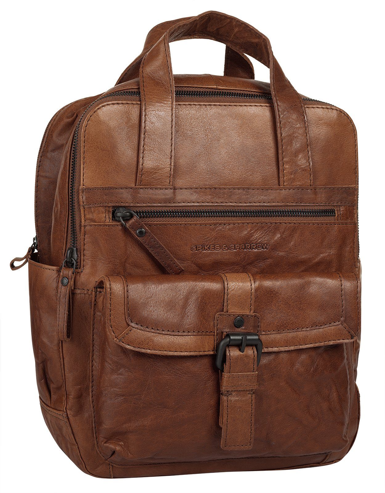 Spikes & Sparrow Cityrucksack, echt Leder günstig online kaufen