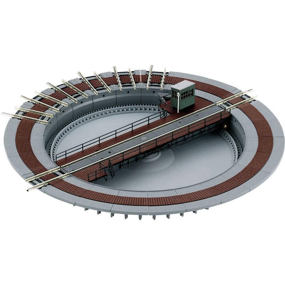 MiniTrix Modelleisenbahn-Set N Drehscheibe mit Bühne 66570