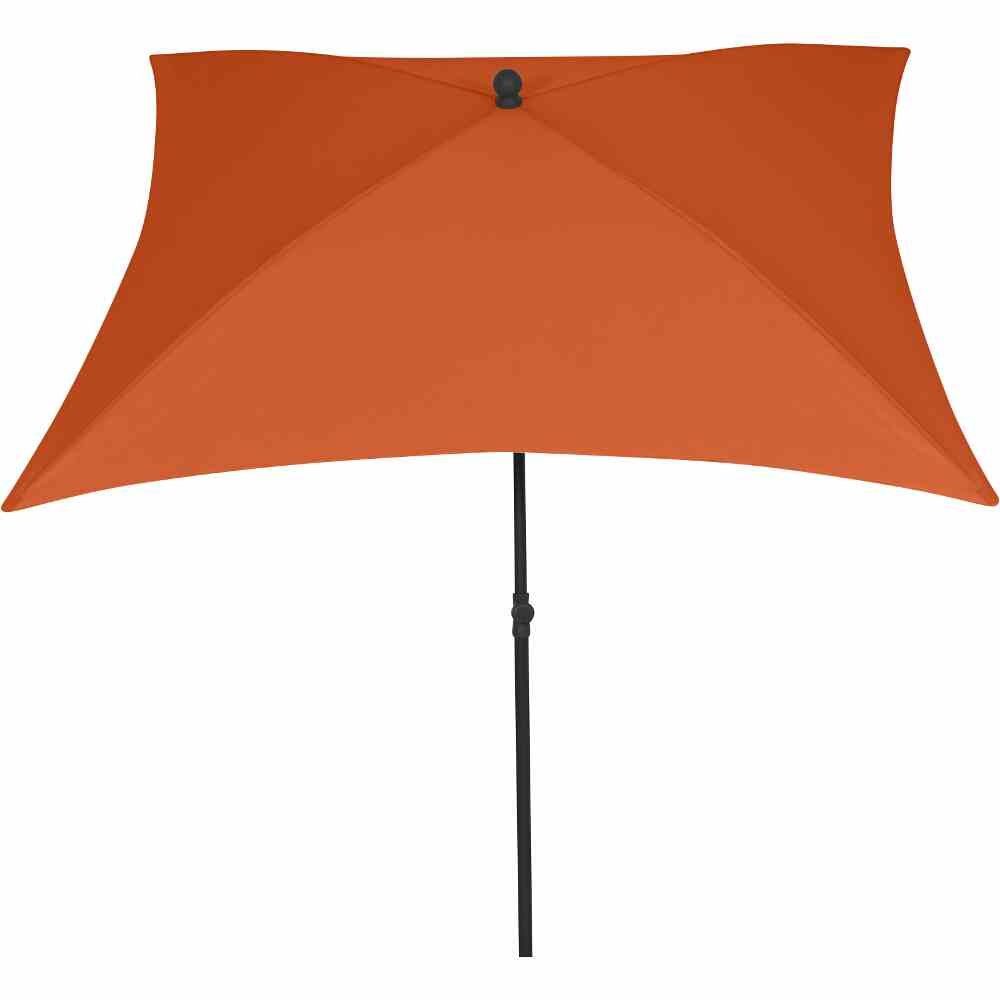 Siena Garden Sonnenschirm City, 180x180cm, terracotta, knickbar, 100% Polyester