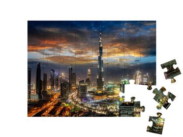 puzzleYOU Puzzle Dubai Business Bay bei Nacht, 48 Puzzleteile, puzzleYOU-Kollektionen Arabien, Schwierig, 500 Teile, 2000 Teile
