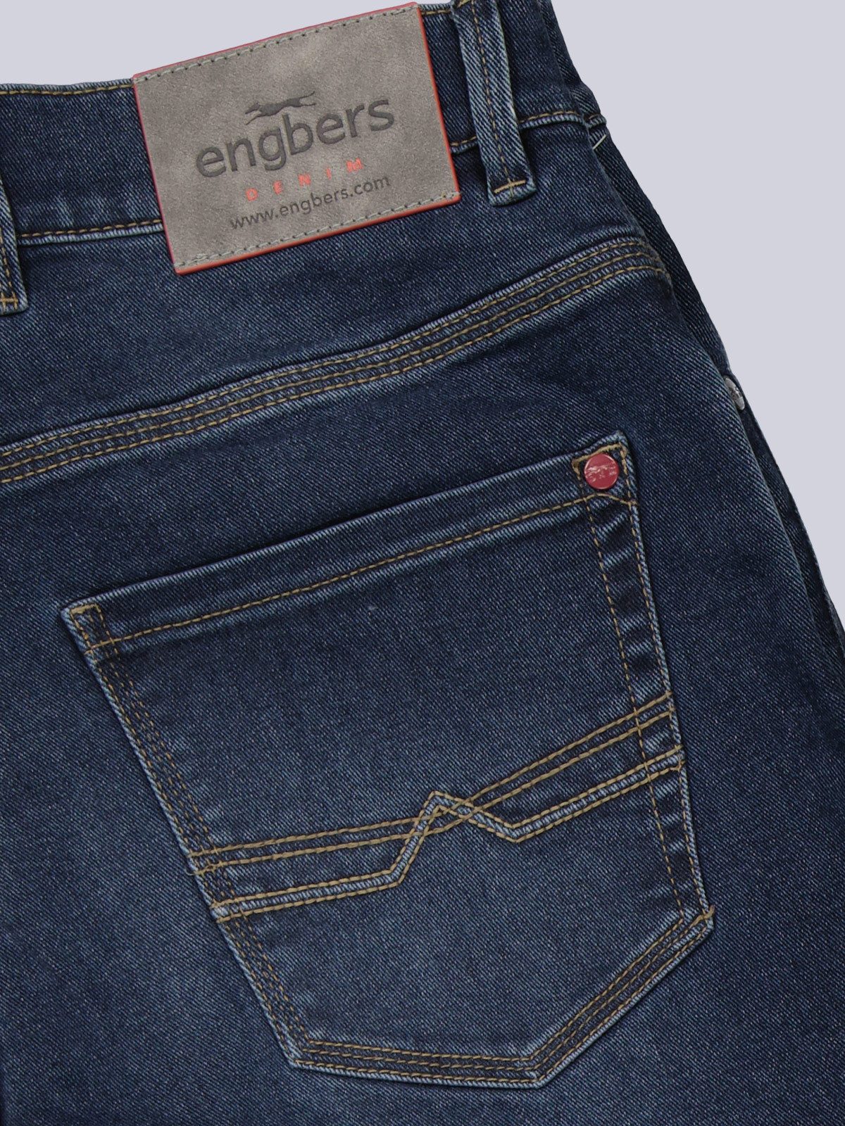 Engbers Stretch-Jeans engbers Herren Jeans 5-Pocket Superstretch, Mittelblau
