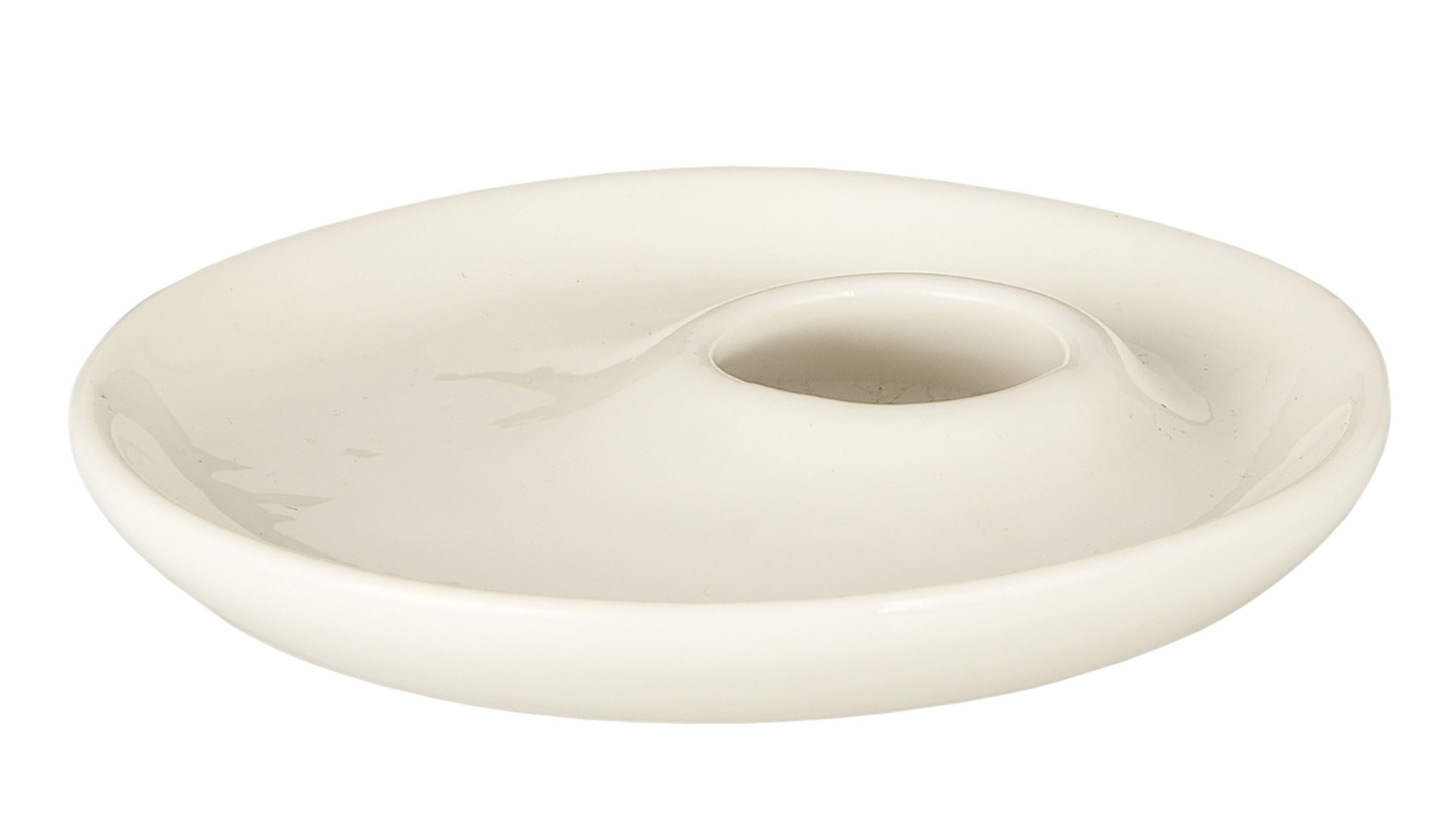 Eierbecher Ib Laursen - Eierbecher Eierhalter Keramik Weiß Rund 92245-11