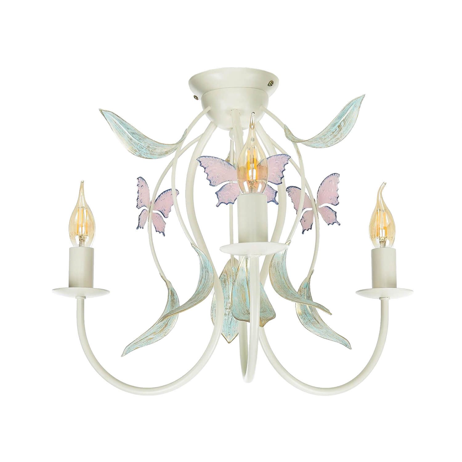 Licht-Erlebnisse Deckenleuchte SUMMER, ohne Leuchtmittel, Deckenlampe Weiß günstig online kaufen