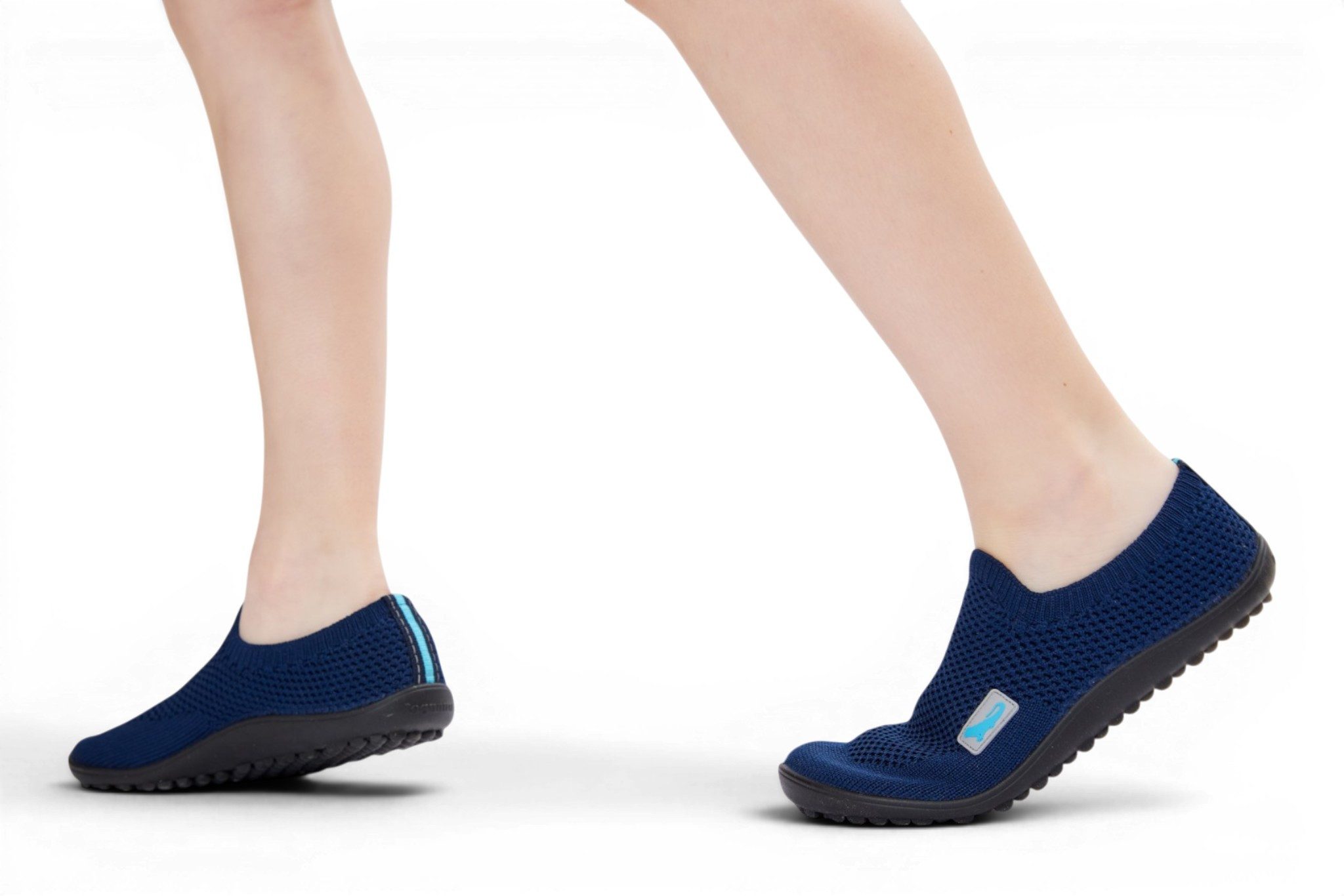 Leguano Slipper Leguanito Scio (flexible Sohle, pures Barfußgefühl) dunkelblau Barfußschuh – Bild 2 von 5