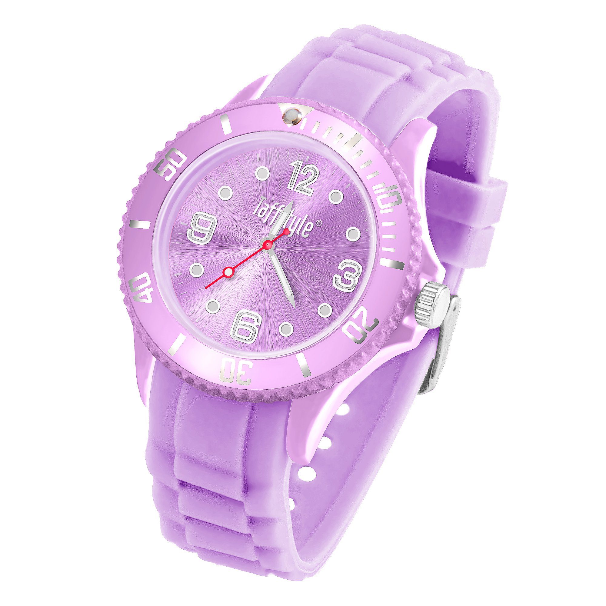 Taffstyle Quarzuhr Armbanduhr Silikon Analog Quarz Farbige Sport Uhr, Sportuhr Damenuhr Silikonuhr Kinderuhr Herrenuhr Bunt Gummi Armband