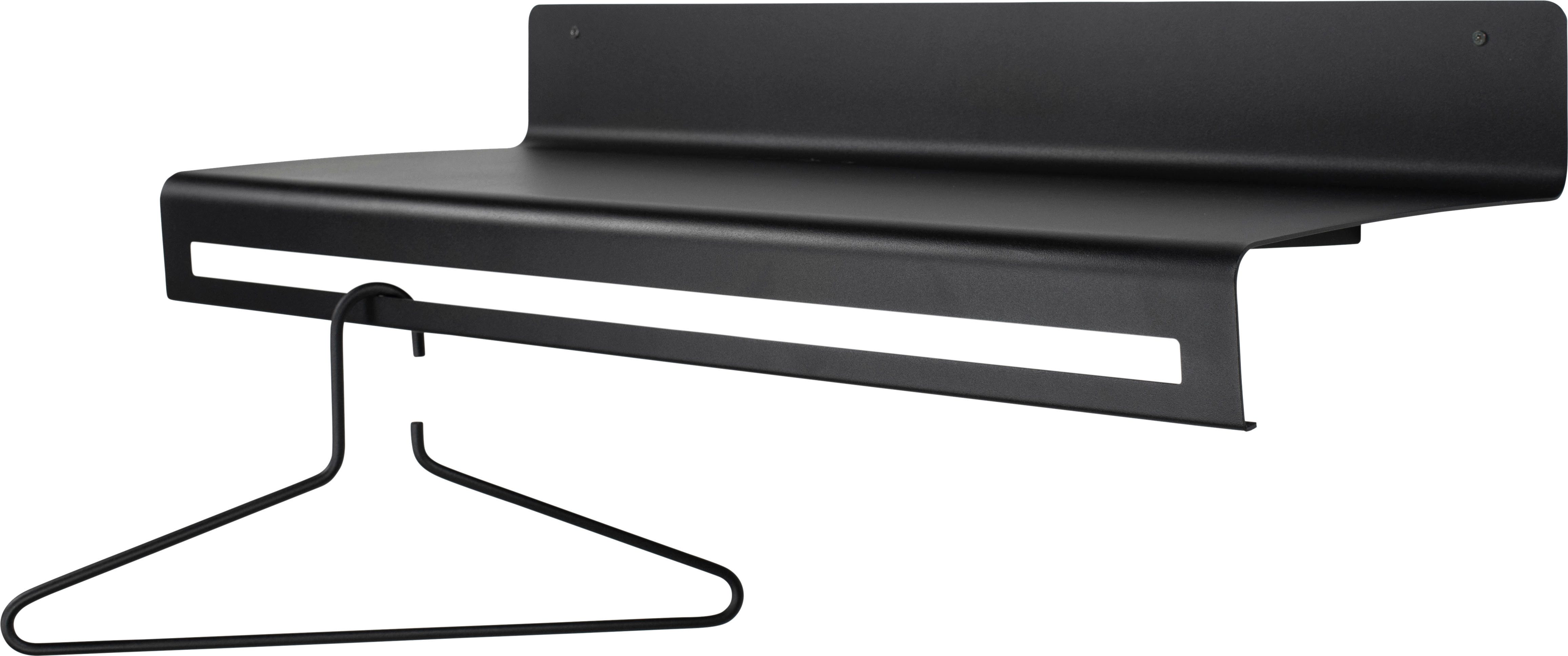 Spinder Design Garderobenleiste SWAY 80 (1 St), 2-in-1 Wandregal + Garderobe