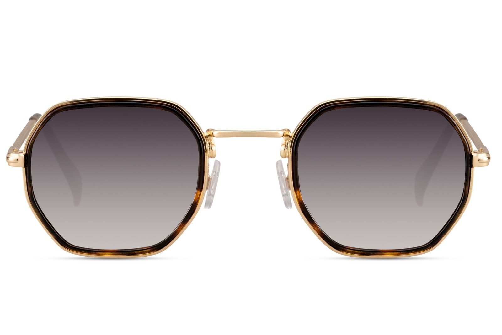 styleBREAKER Sonnenbrille Hexagonal Sonnenbrille Windsor-Ring (1-St)