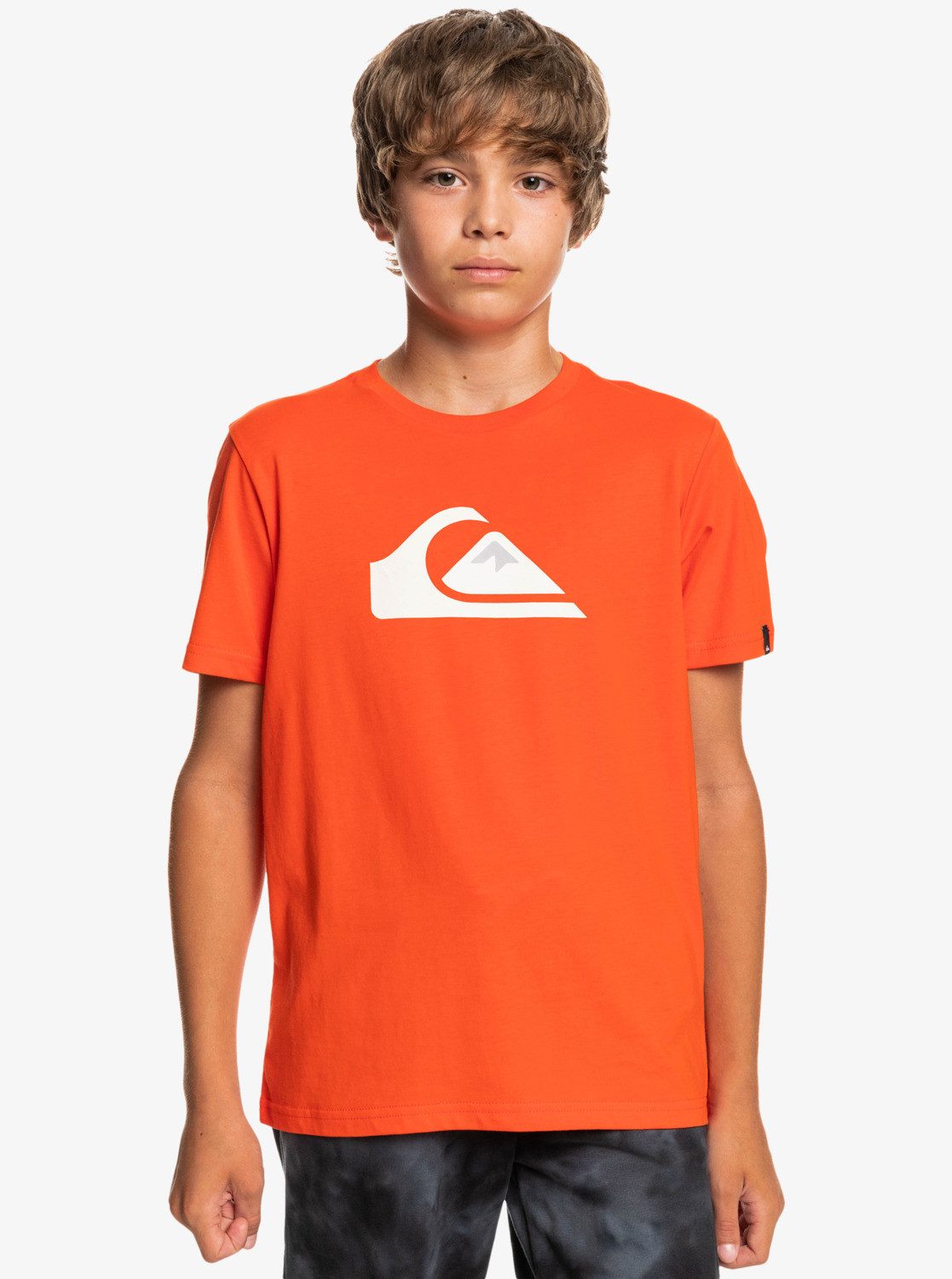 Quiksilver T-Shirt Comp Logo Cherry Tomato