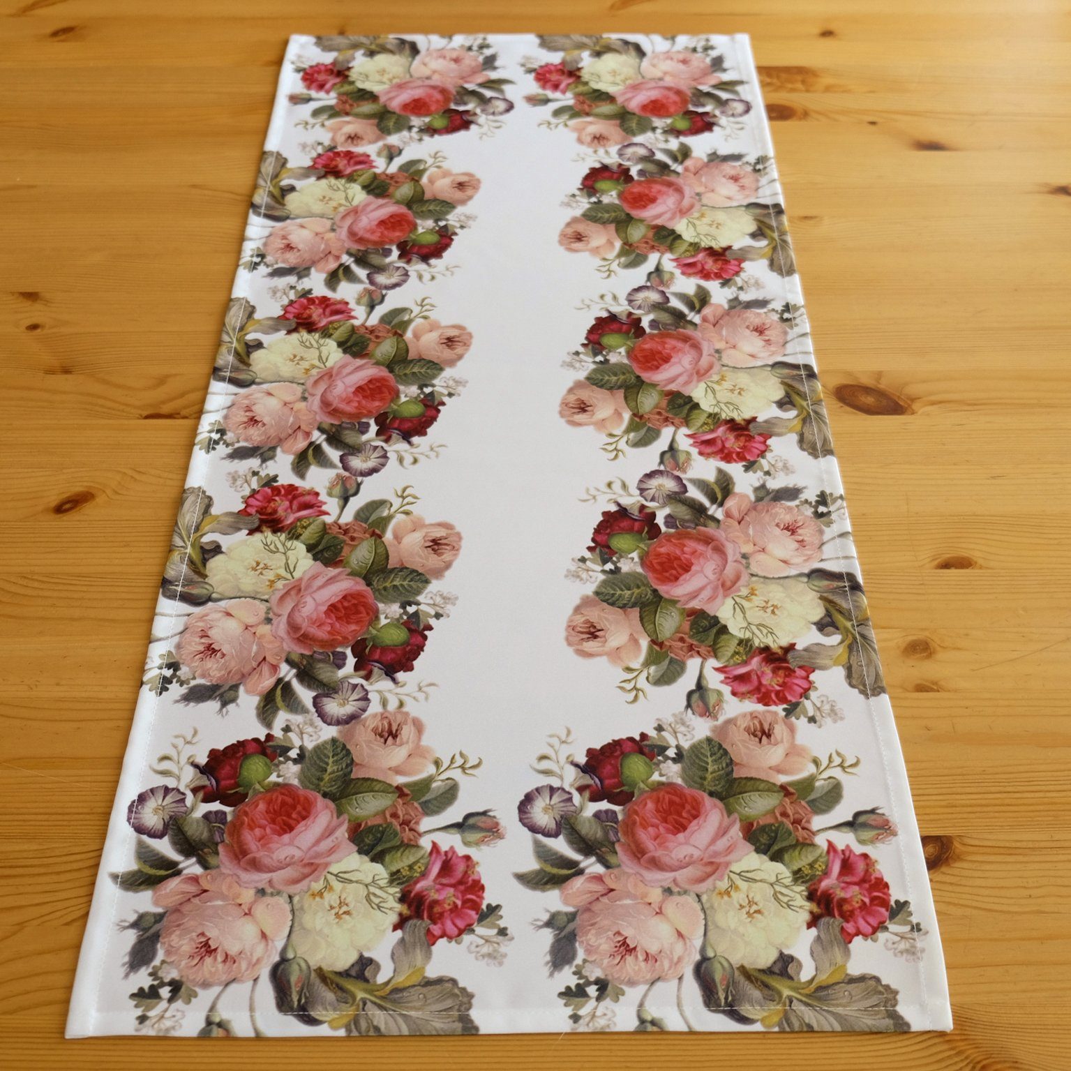 mit bedruckt Tischdecke Druckmotiv TextilDepot24 Frühling, Rosen Ostern