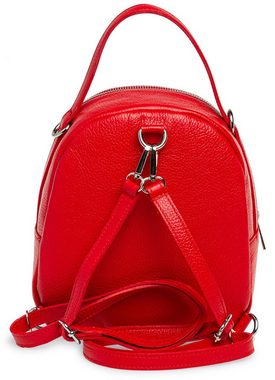 Caspar Cityrucksack TL793 eleganter Damen City Rucksack Rucksacktasche aus echtem Leder