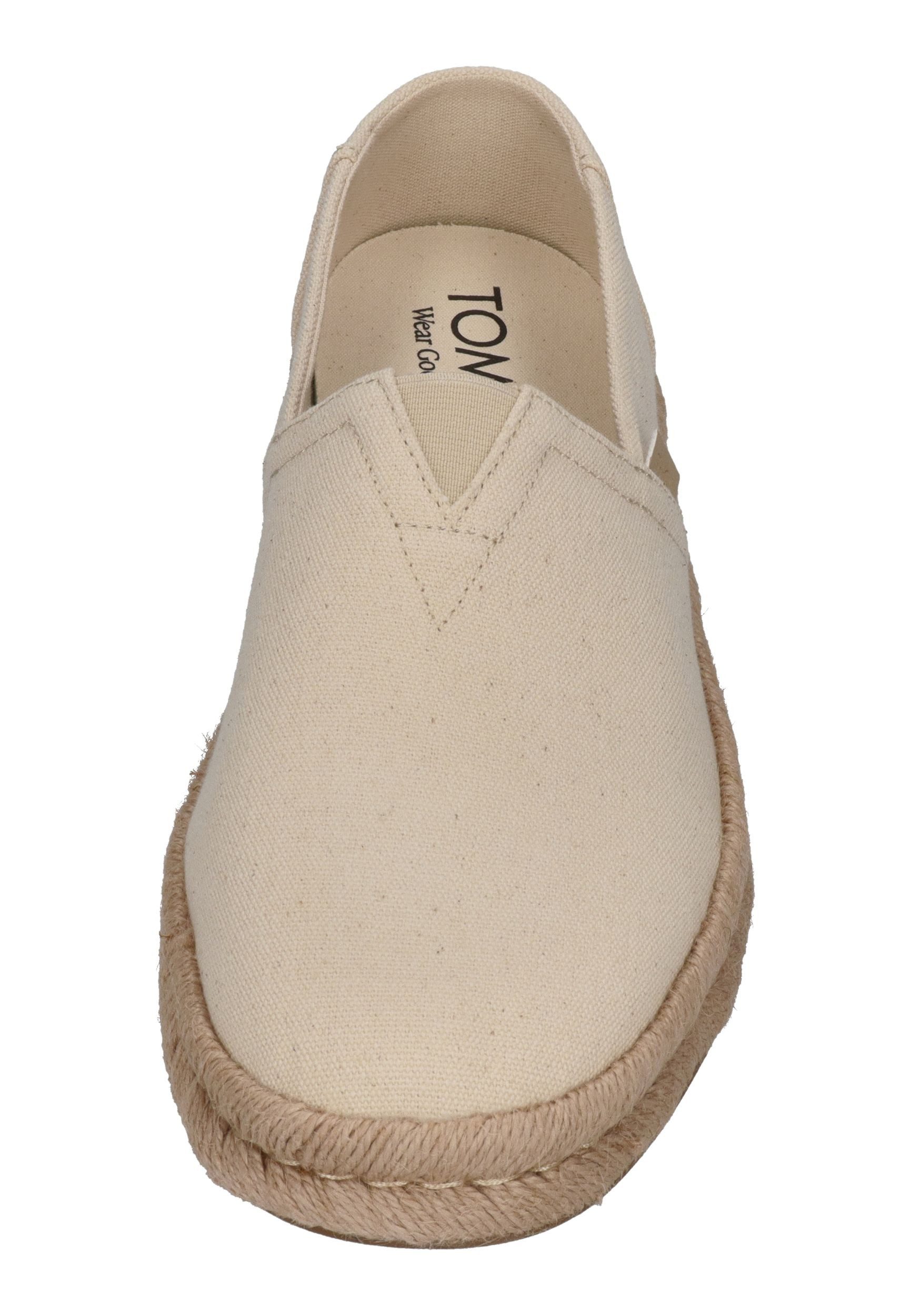TOMS ALPARGATA ROPE 2.0 Espadrille Natural Recycled Cotton Canvas
