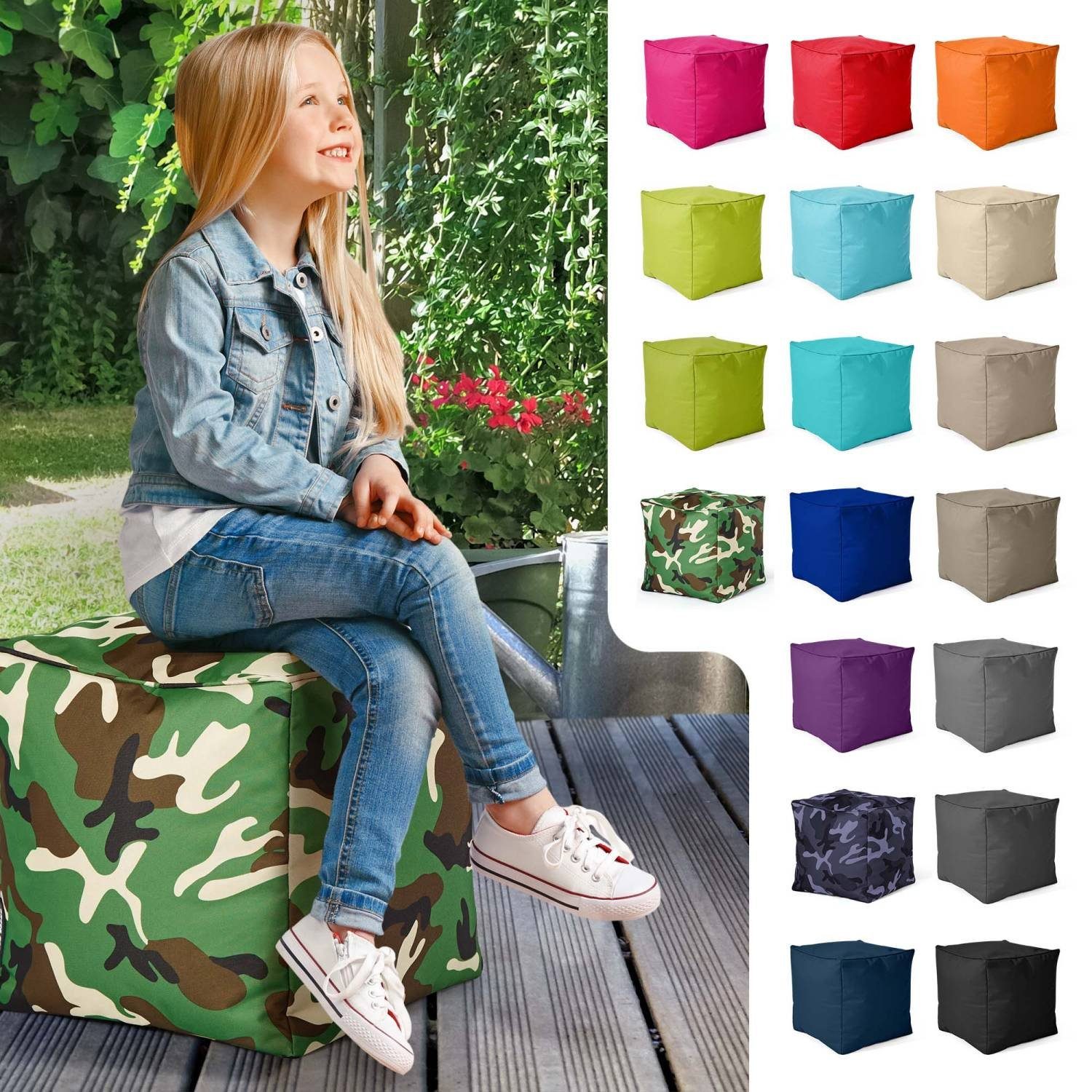 Green Bean Sitzsack Cube (Hocker 40x40x40cm günstig online kaufen