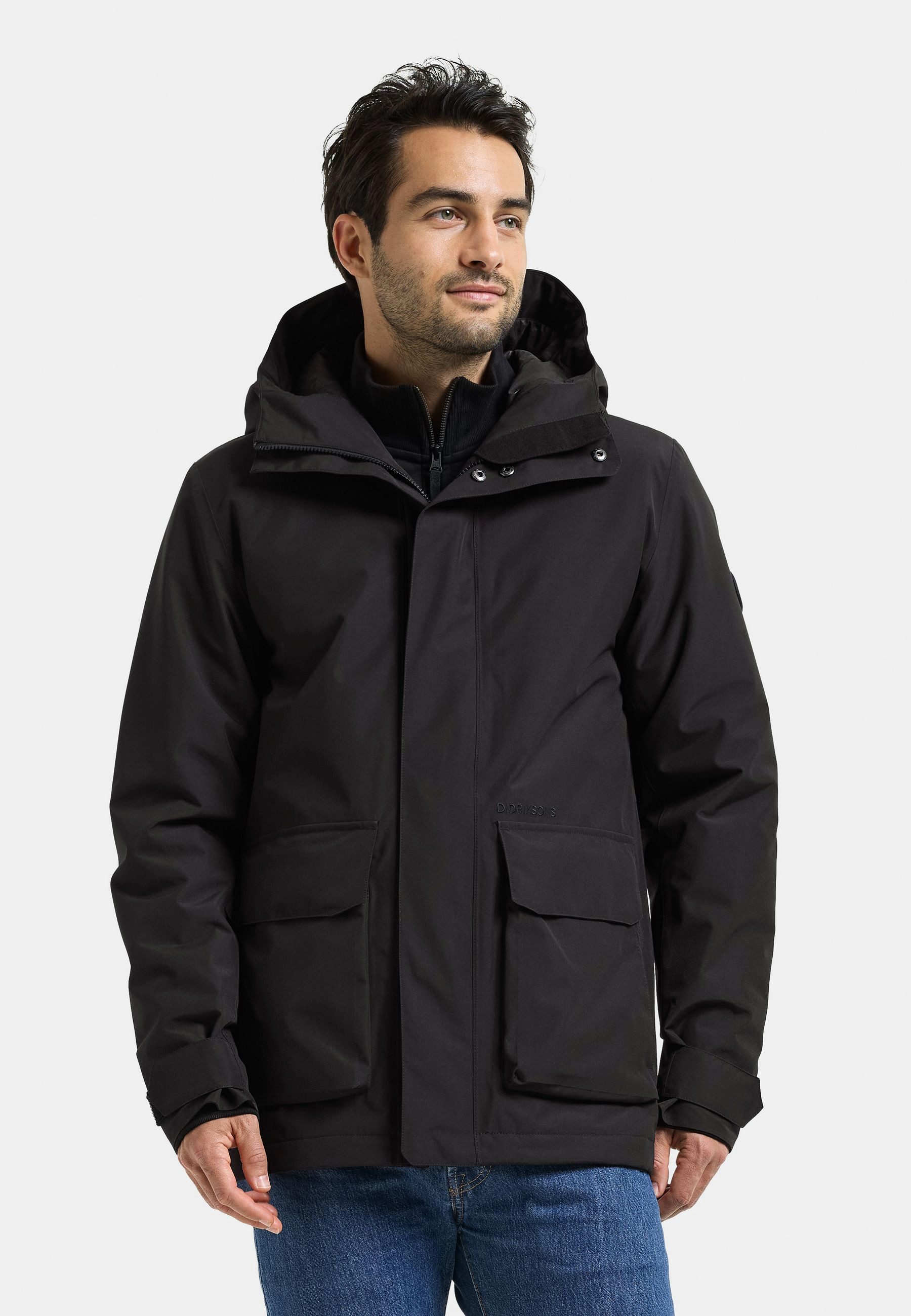 Didriksons Winterjacke Herren Winterparka Wasserdicht LIAM mit Kapuze mit Taschen