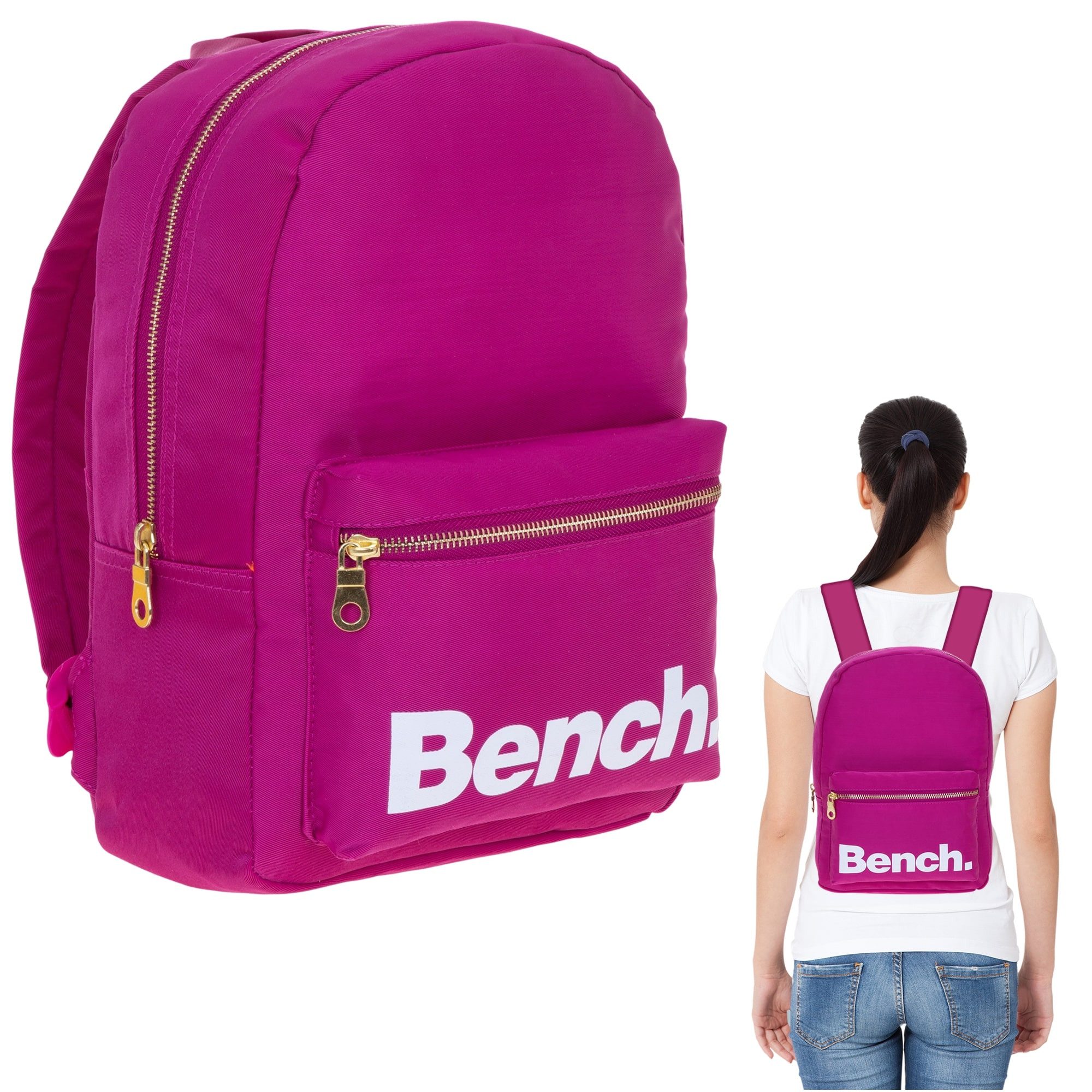 Bench. Cityrucksack Rucksack klein Damen Mädchen Freizeitrucksack, Büro Reise Freizeit Daypack Damenrucksack Handgepäck Nova + Etui