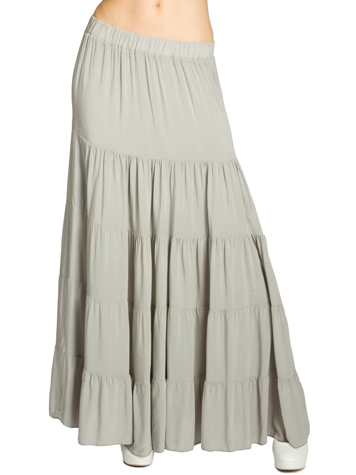 Caspar Faltenrock RO020 langer eleganter Damen günstig online kaufen