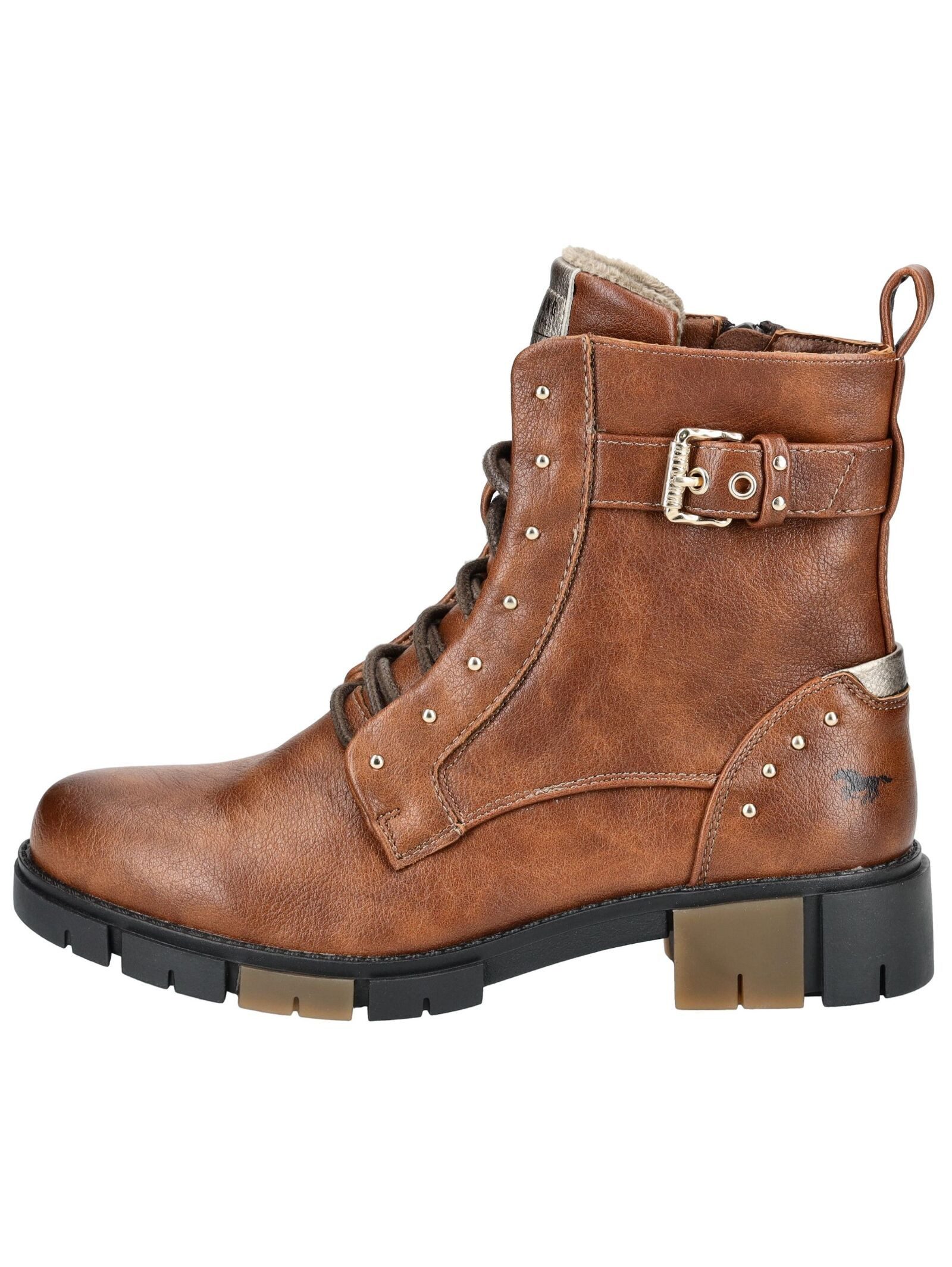 MUSTANG Stiefelette Lederimitat Schnürstiefelette günstig online kaufen