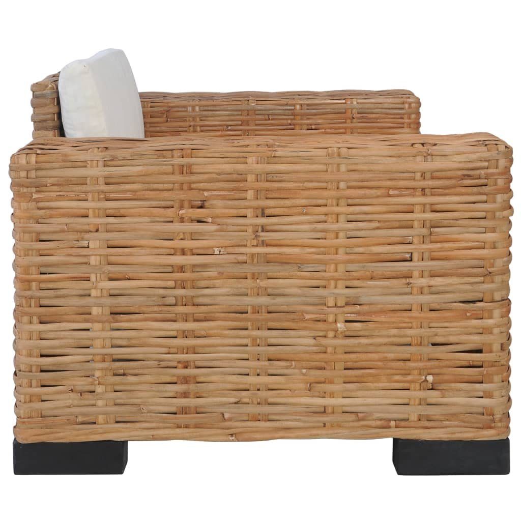 Auflagen Sessel Natur Rattan vidaXL mit Sessel