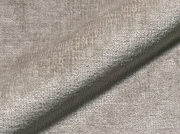 DELIFE Wohnlandschaft Estrea, Webstoff Taupe 410x155 cm Rundsofa