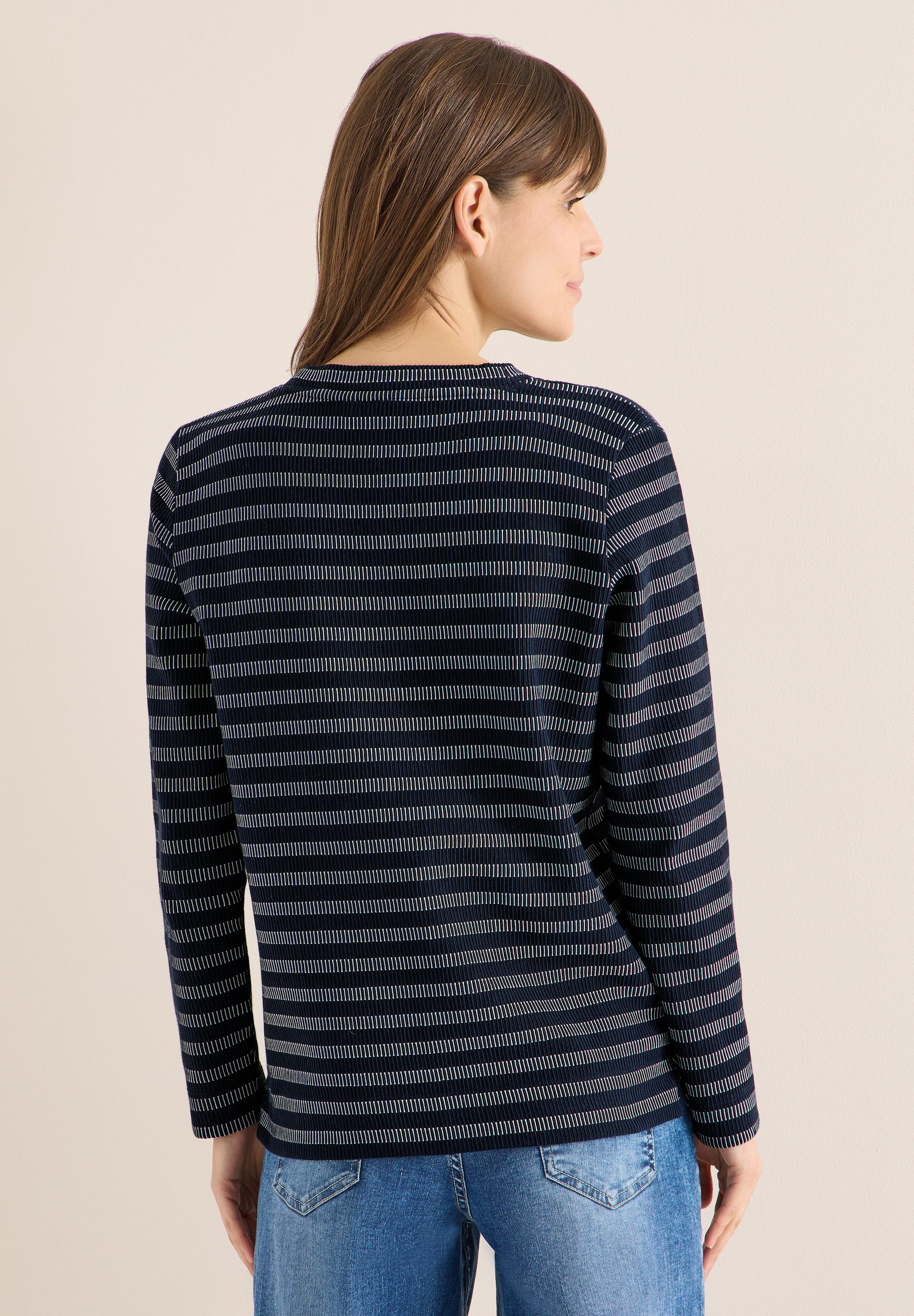 CECIL Langarmshirt mit Struktur günstig online kaufen