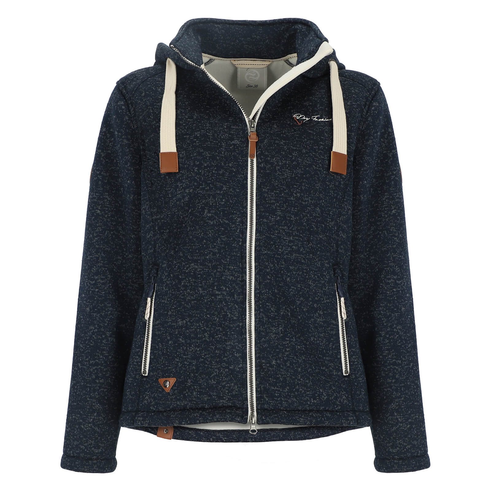 Dry Fashion Fleecejacke Poel Damen Wollfleece-Jacke Poel mit Kapuze - Winda günstig online kaufen