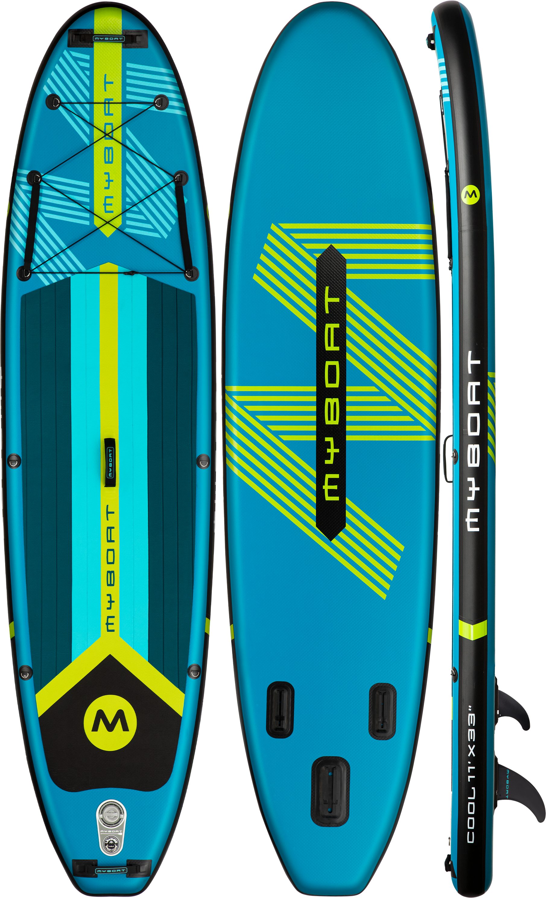 COIL SUP-Board Aufblasbares SUP Board Set – Stand Up Komplettset, (Set, mit Paddel, mit Pumpe), wasserdichte Handytasche, Zubehör