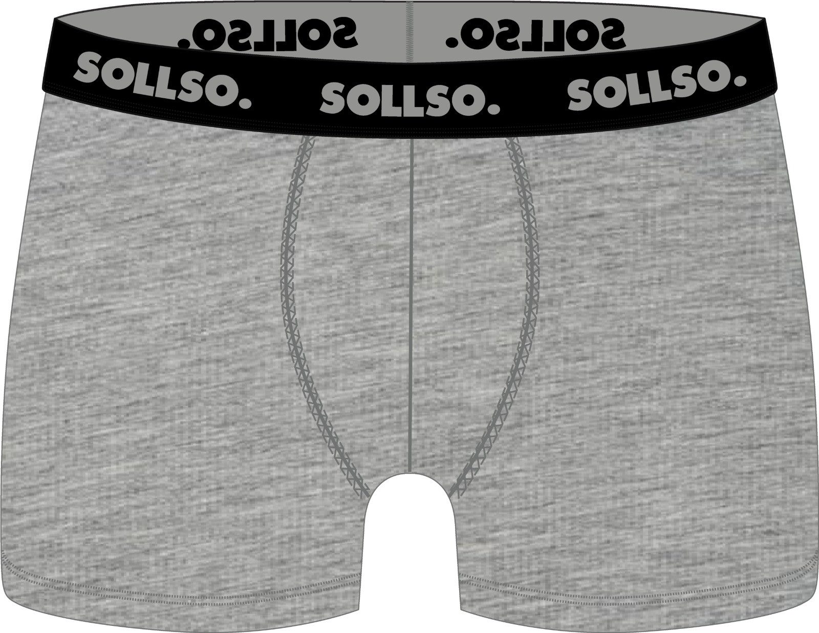 Sollso. Боксерские мужские трусы, боксерки Boxershort Sollso. (3er Pack) hergestellt aus atmungsaktiver Bambus-Viskose