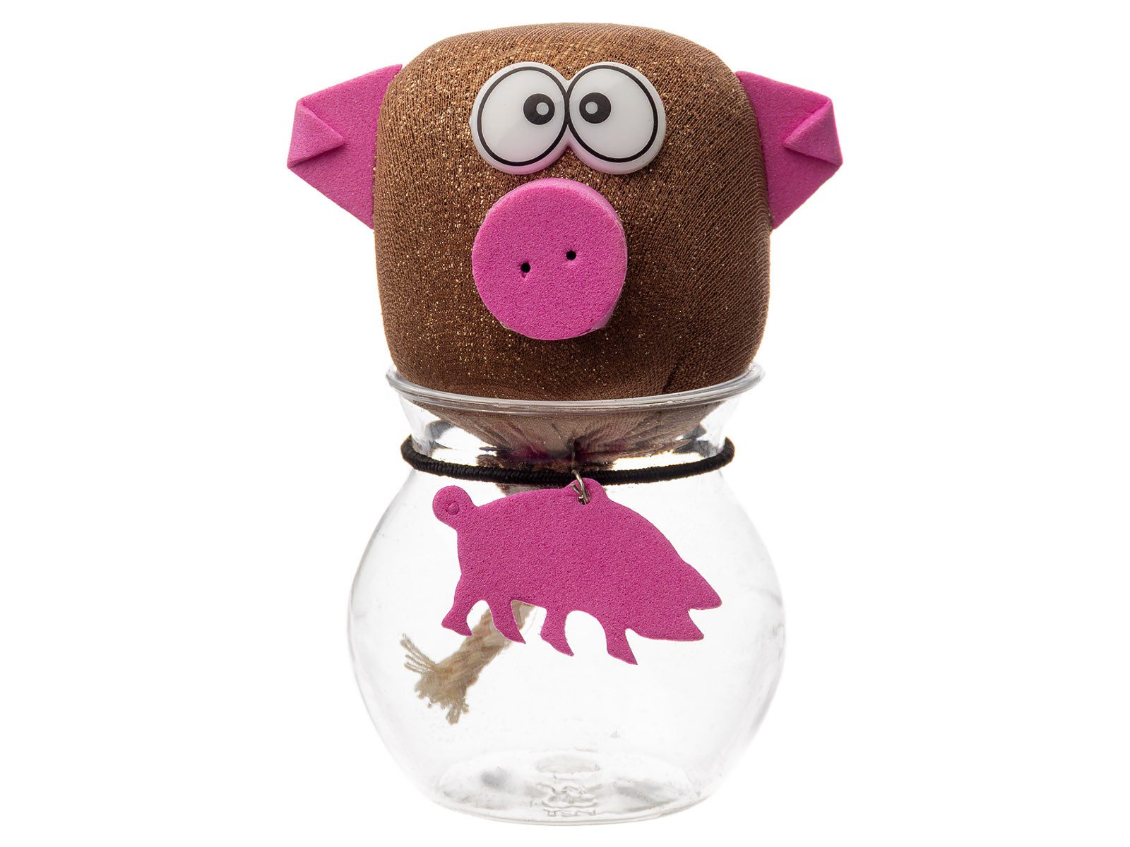 NOOR LIVING Dekoobjekt 56185 Graskopf Tier mit wachsendem Gras im Glas, lustige Geschenkidee (Stück, 1 St., 1), wachsender Graskopf