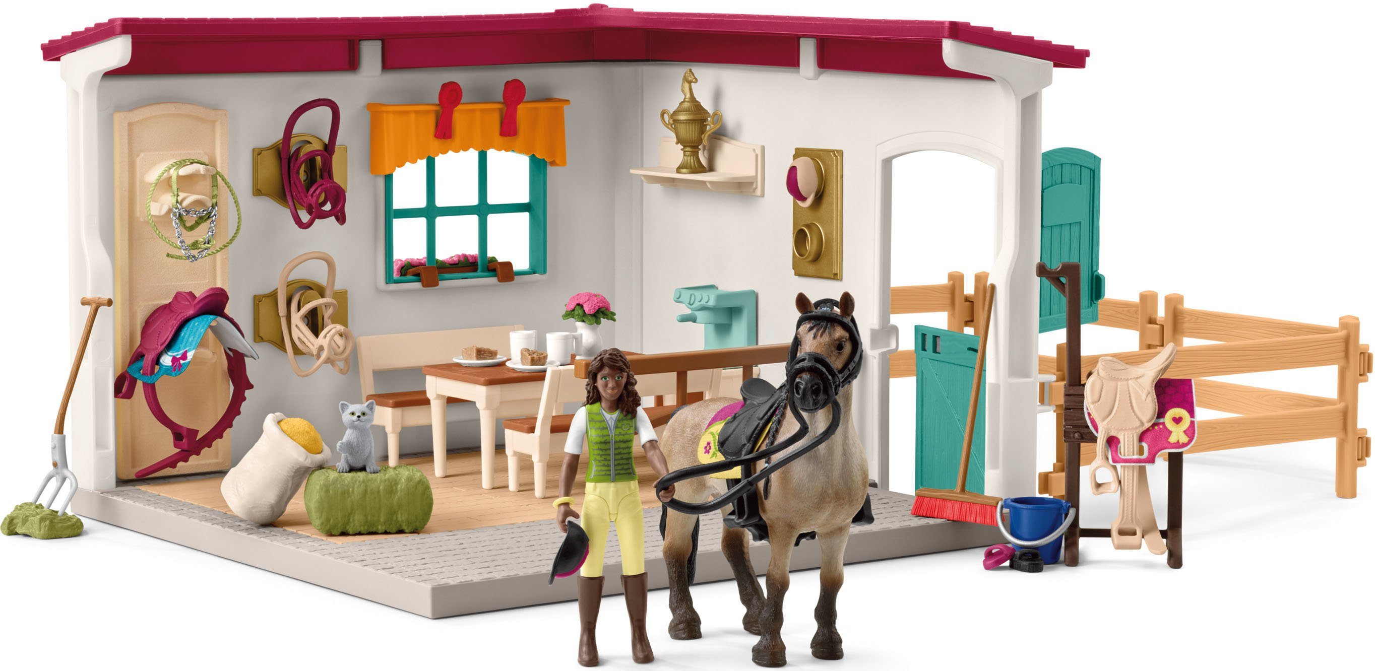 Schleich® Spielwelt HORSE CLUB, Sattelkammer (42591), Made in Germany