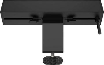 Super Solu Tischsteckdosenleiste mit Schalter /3-Fach und 2 USB Mehrfachsteckdose Steckdosenleiste 3-fach (Ein- / Ausschalter, Übersapannungschutz, Kabellänge 1.8 m), Schwarz, Bewegliche Schiebeschiene mit Metall Desktop Clip