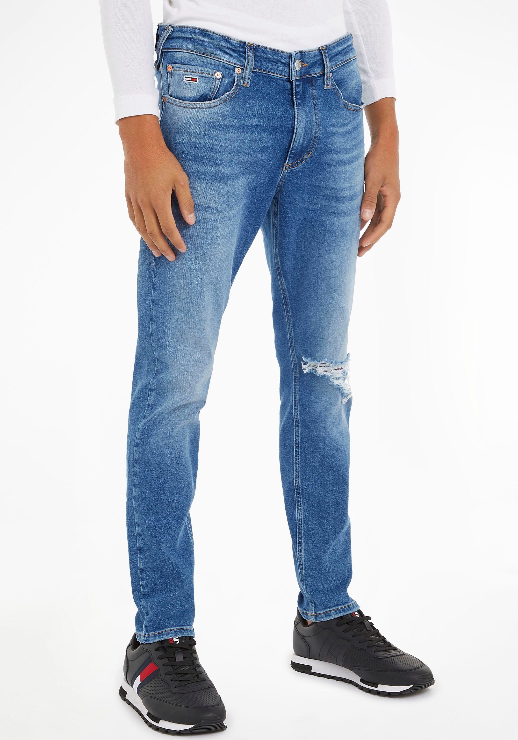 Tommy Jeans Nieten Knopf Y Slim-fit-Jeans Tommy SLIM mit Jeans & SCANTON