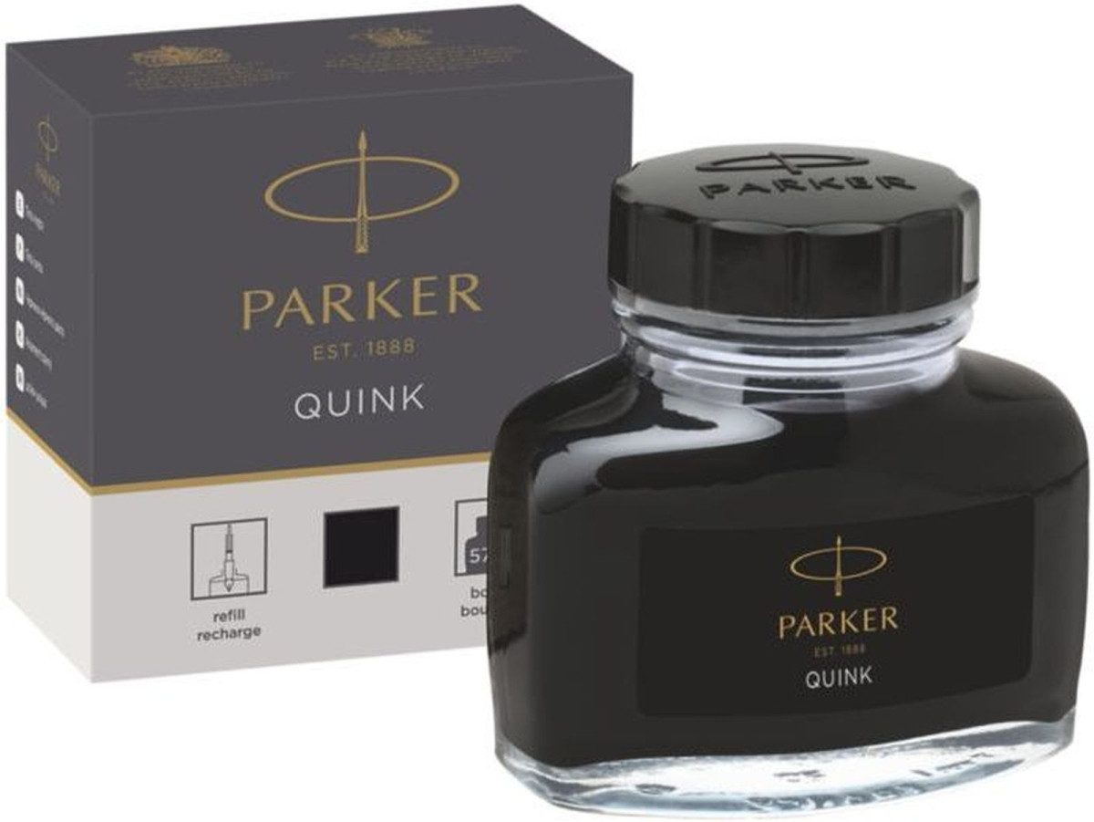 Parker Füllhalter Tinte Quink 57ml schwarz