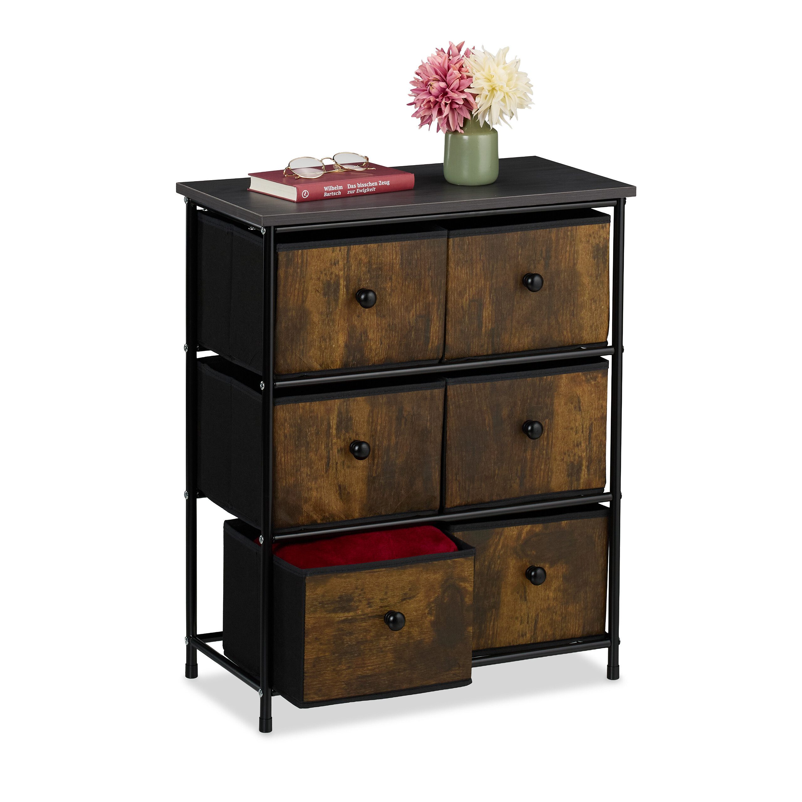 Braun Schwarz Anthrazit | Korpus: schwarz