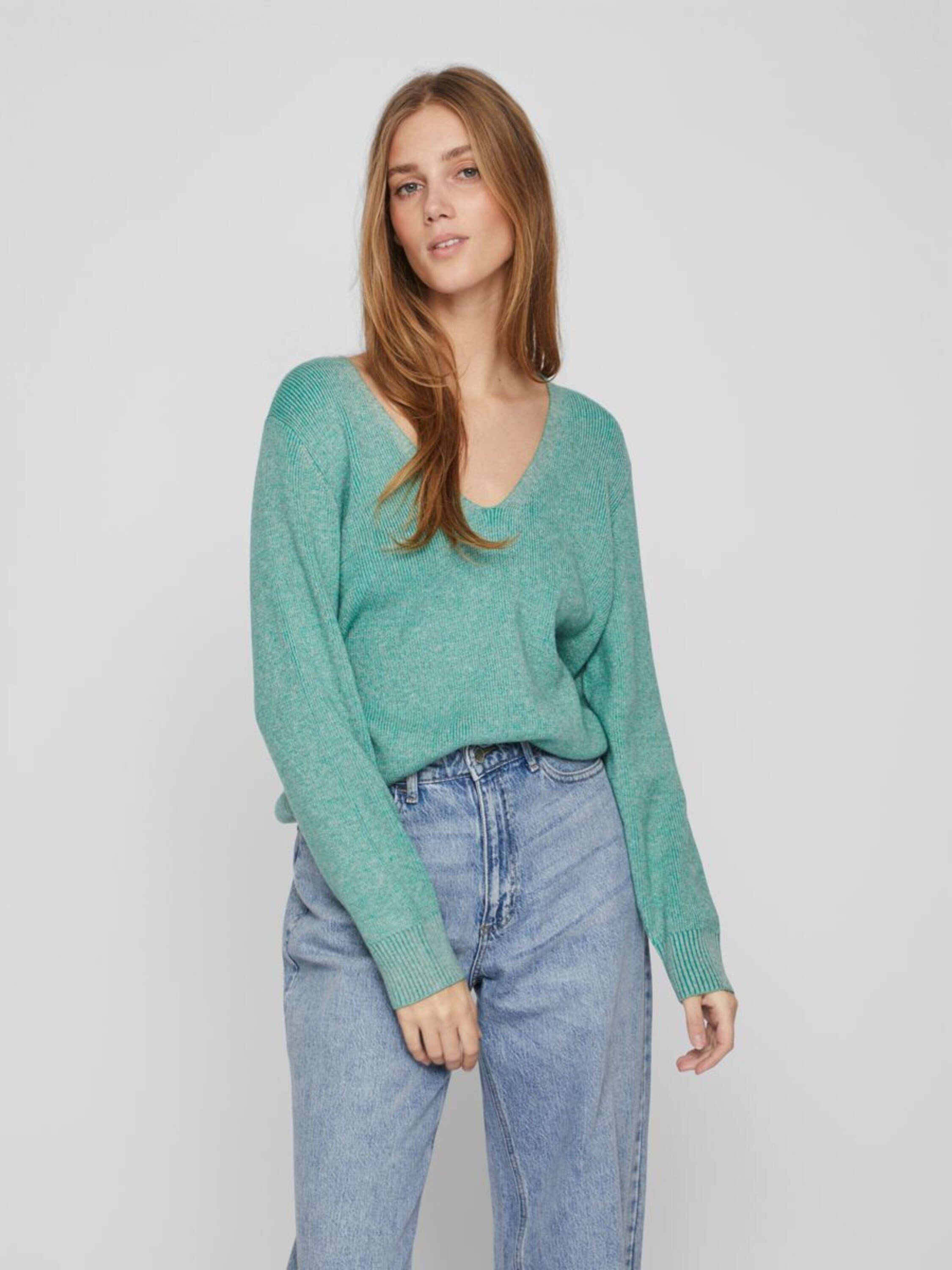 Vila Strickpullover IRIL (1-tlg) Plain/ohne Details