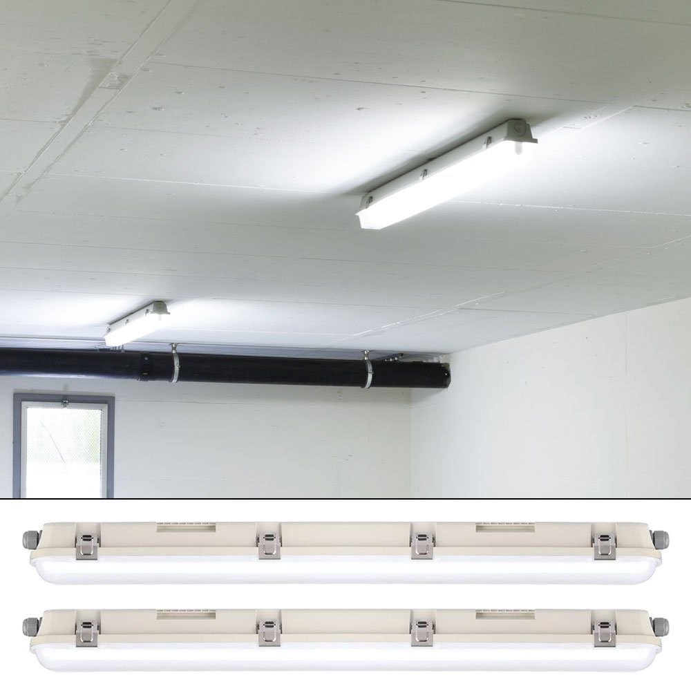LED V-TAC Lampe Deckenleuchte, LED-Leuchtmittel Decken verbaut, Länge fest Wannenleuchte