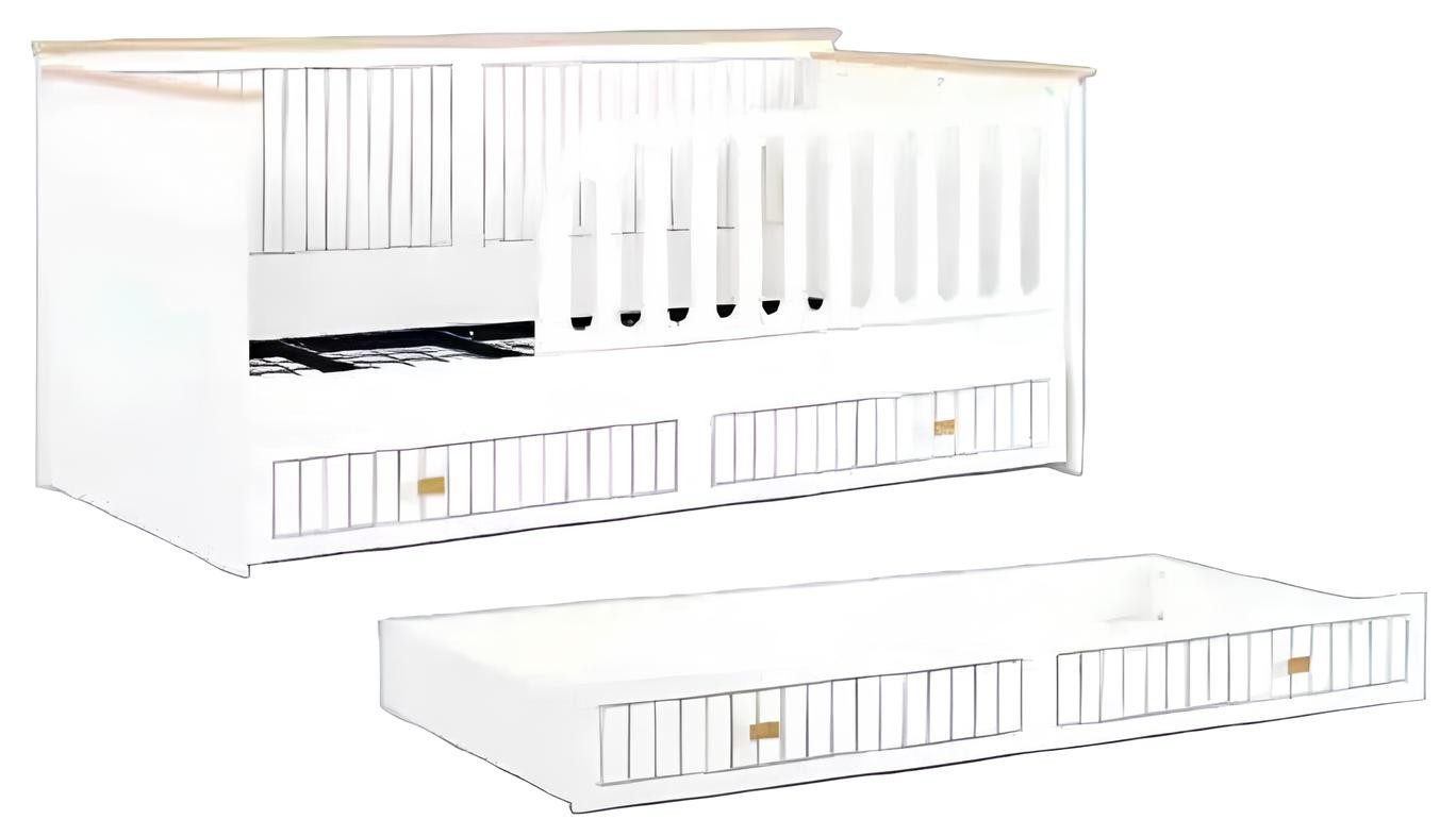 Xlmoebel Kinderbett Neue weiße Betten für das moderne Kinderzimmer (1-tlg., Kinderbett), Hergestellt in Europa