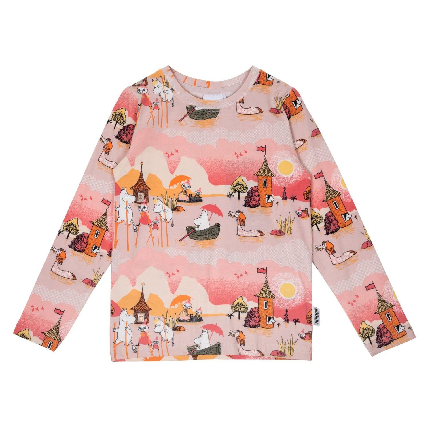Moomin by Martinex Langarmshirt MOOMIN Kinder Longsleeve „Deluge“ Beige – © Moomin Characters