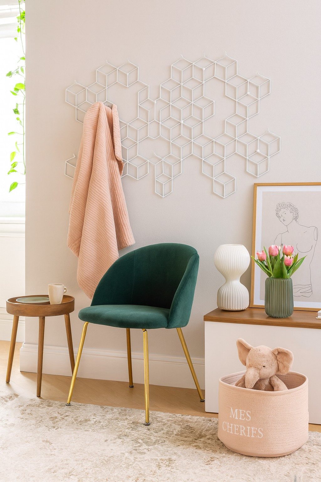 moebel-direkt-online Wandgarderobe Soro (Design-Garderobe mit 12 Крючок для одежды), aus Metall, 8 Крючок для одежды